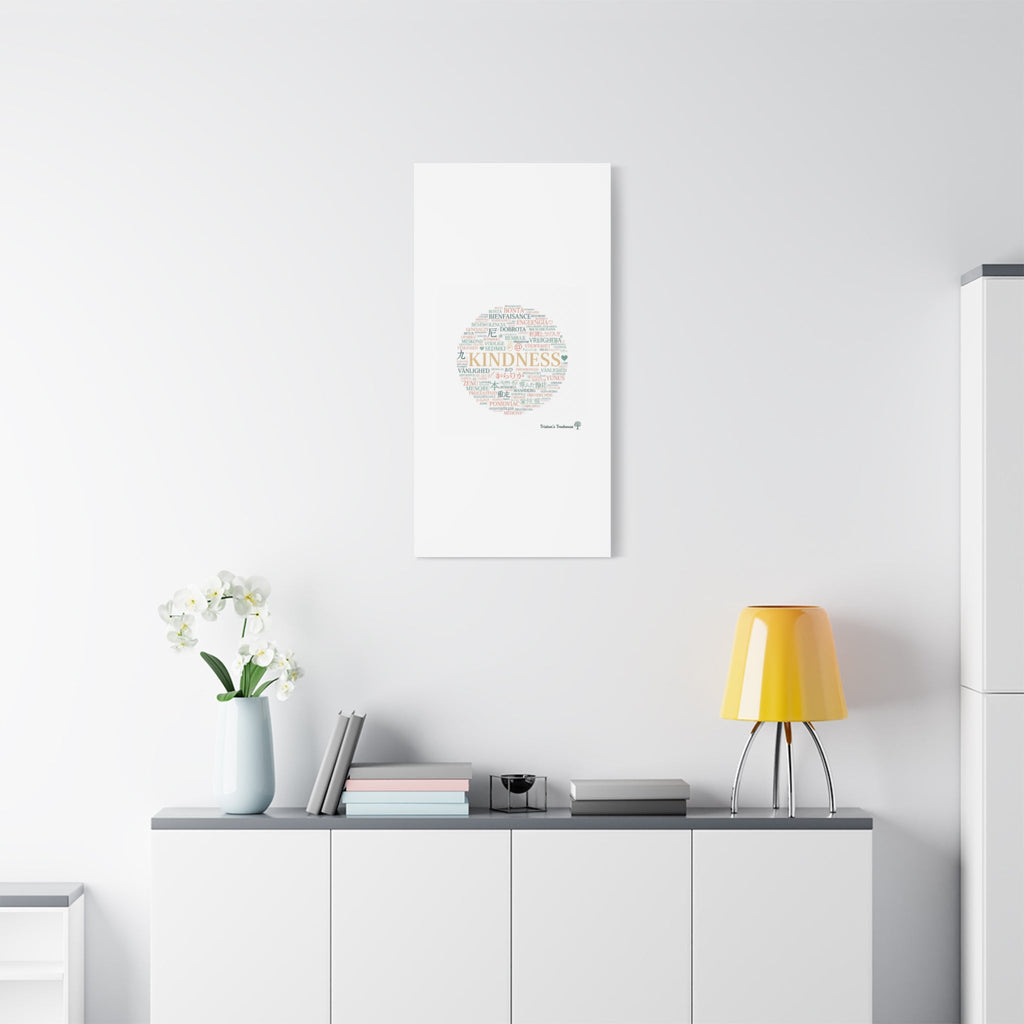 Kindness Word Cloud Canvas | Fresh Start Minimalist Wall Art