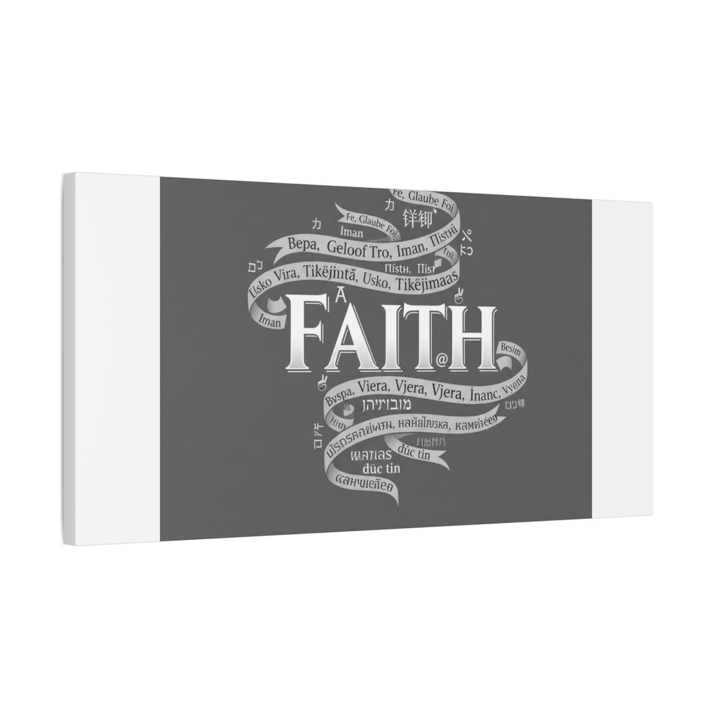 handwritten faith ribbon Canvas | sketch aesthetic, doodle design
