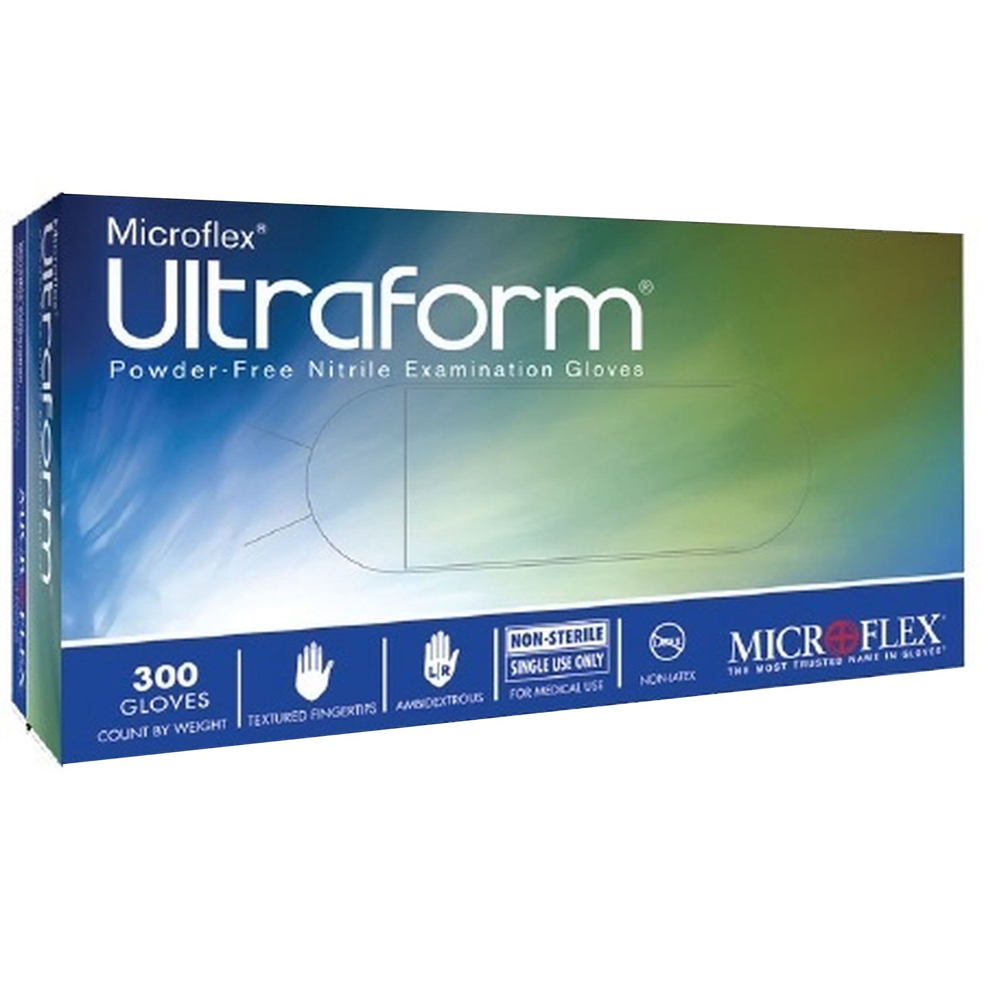 Ultraform® Nitrile Exam Glove, Medium, Blue UF-524-M