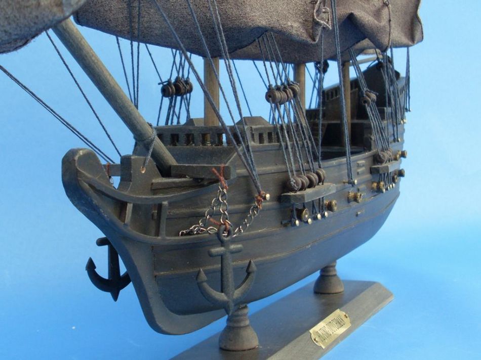 Wooden Flying Dutchman Model Pirate Ship 20""