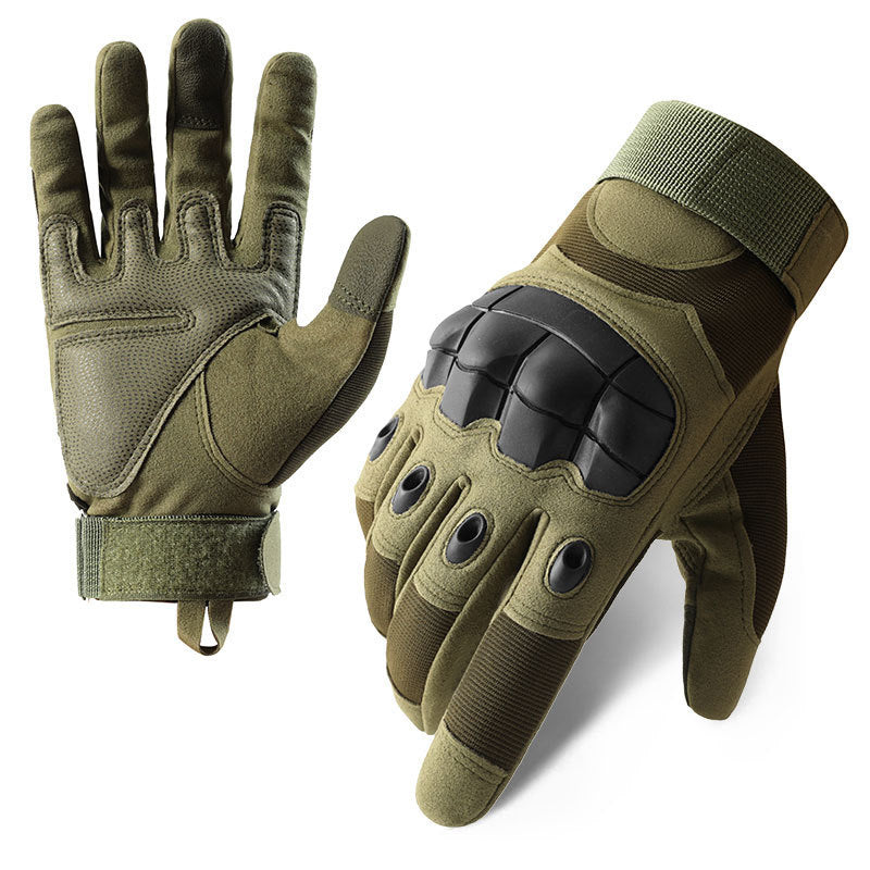 Men's Outdoor Protective Riding Sports Anti-slip Wear-resistant Full Finger Gloves