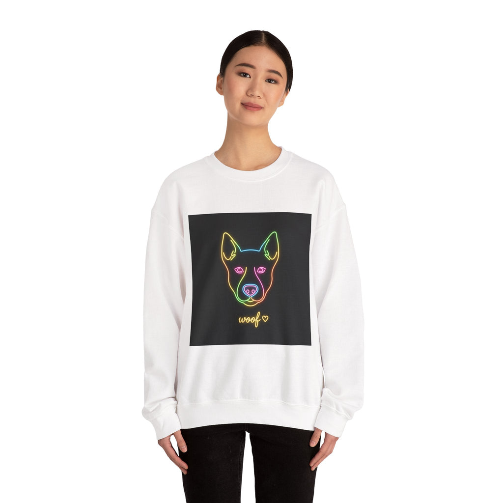 Funny Dog Meme Sweatshirt | Neon Doggo Graphic, Dog Mom Gift, Internet Dog Humor