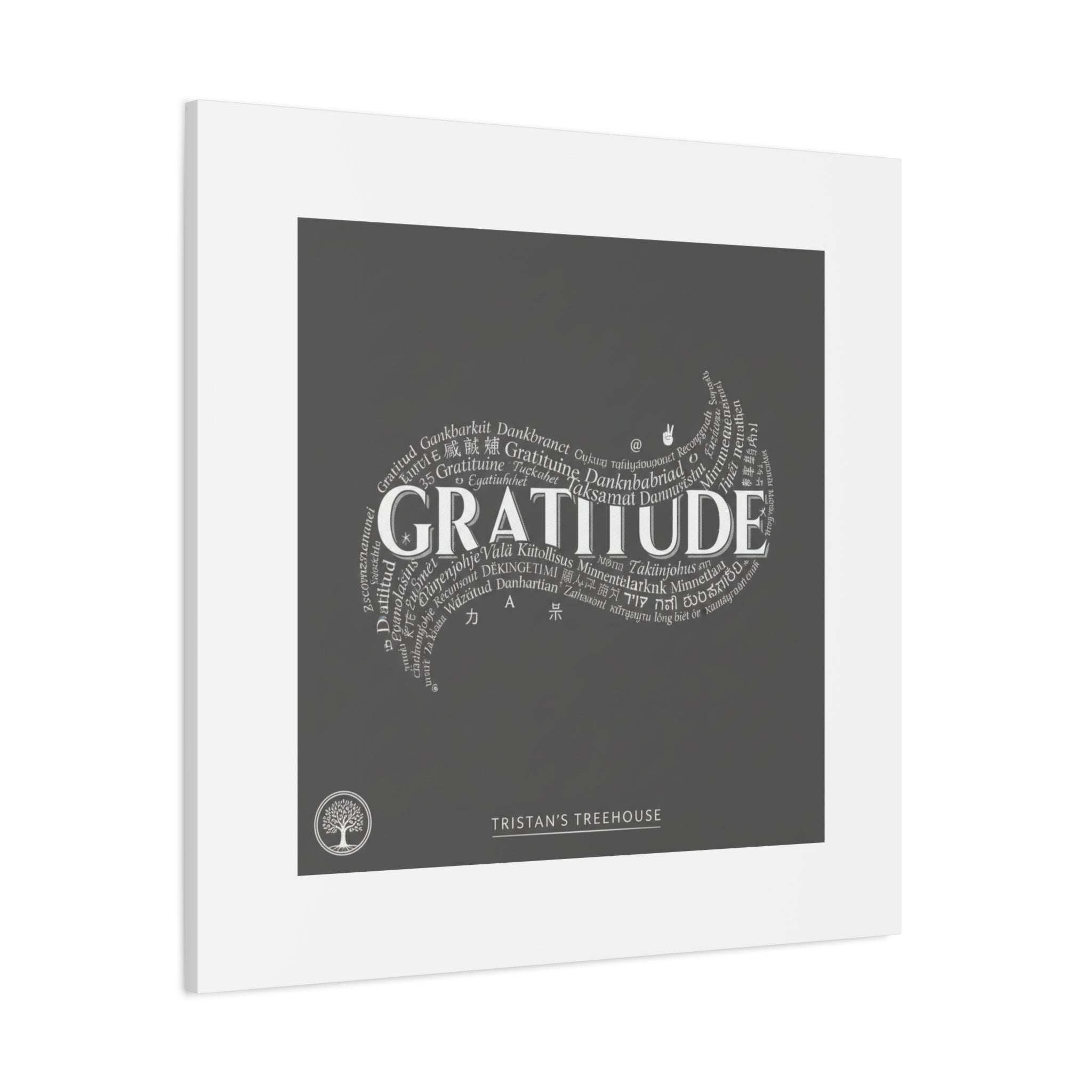 Gratitude Wall Art Matte Canvas | Tiny Treats, sweet uplifting print