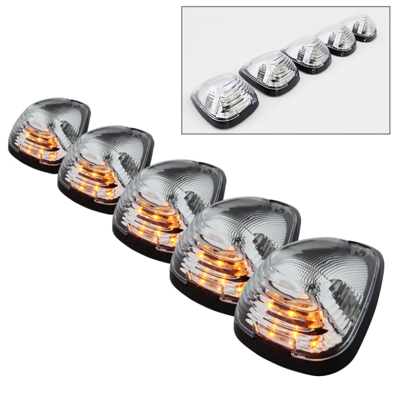 SPYDER Xtune Ford Super Duty F250-F550 99-15 Amber LED Cab Roof Lights Clear ACC-LED-FDSD99-CR-C 9924583