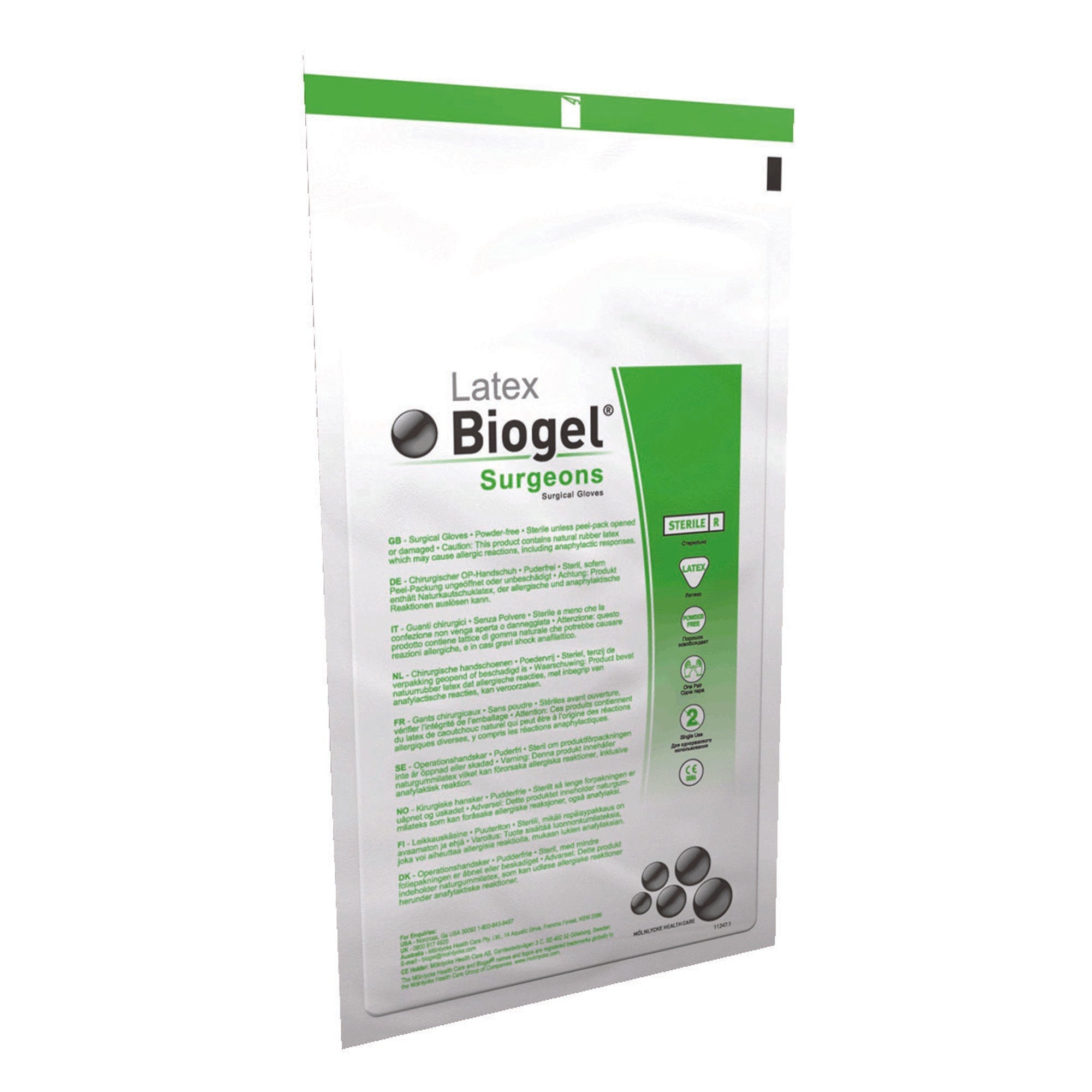 Biogel® Surgeons Latex Surgical Glove, Size 7.5, Straw Color 30475