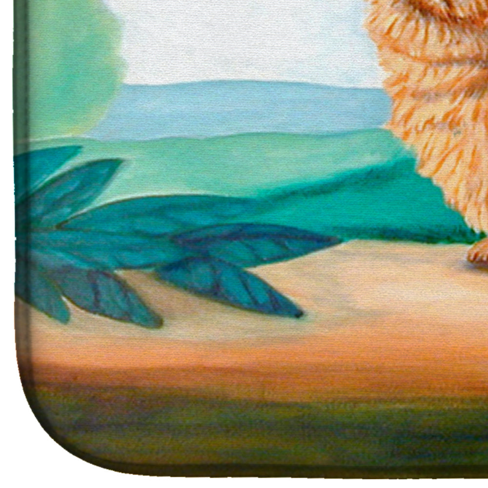 Norwich Terrier Dish Drying Mat Absorbent Dish Drying Mat Pad for Kitchen Counter Dish Drainer Mat for Countertop, 14 x 21", Multicolor