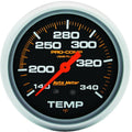 AutoMeter Gauge Temperature 2-5/8in. 140-280 Deg. F Liquid Filled Mech 8ft. Pro-Comp 5435