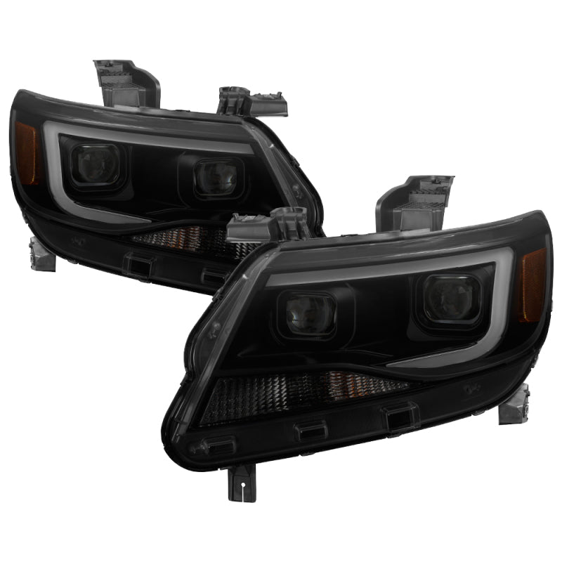 SPYDER xTune Chevy Colorado 15-17 HalogenOnly Projector Headlights - Black Smoked PRO-JH-CCO04-LBDRL-BSM 9039300