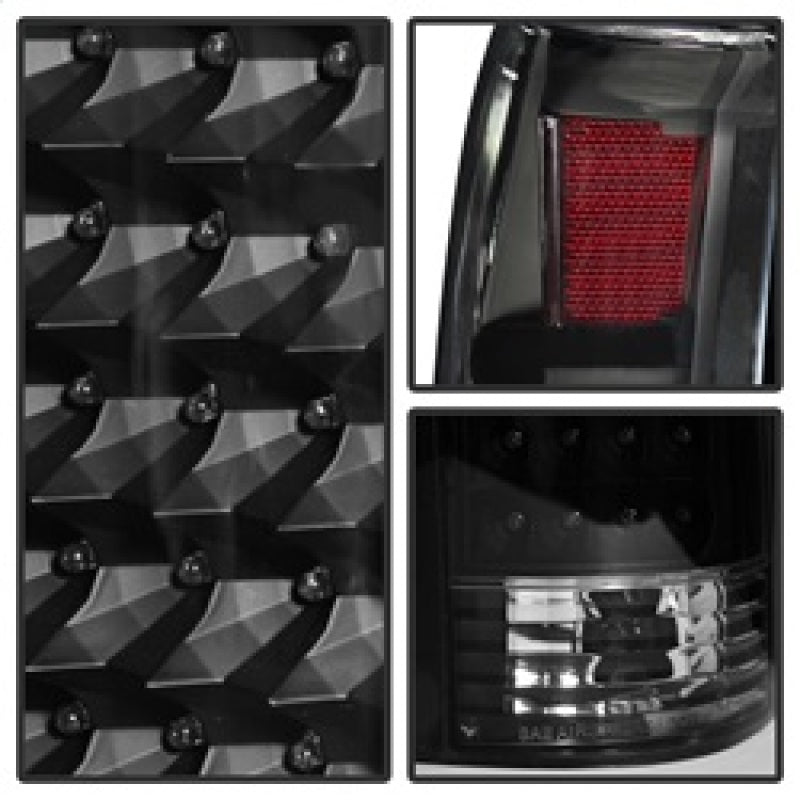 SPYDER Xtune Yukon Denali 99-00 LED Tail Lights Black ALT-JH-CCK88-LED-BK 9022449
