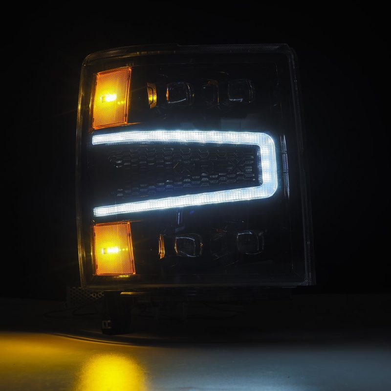AlphaRex 04-15 Chevy 1500 NOVA-Series LED Proj Headlights Alpha BL w/Activ Light/Seq Signal & SB DRL 880241 *Discontinued