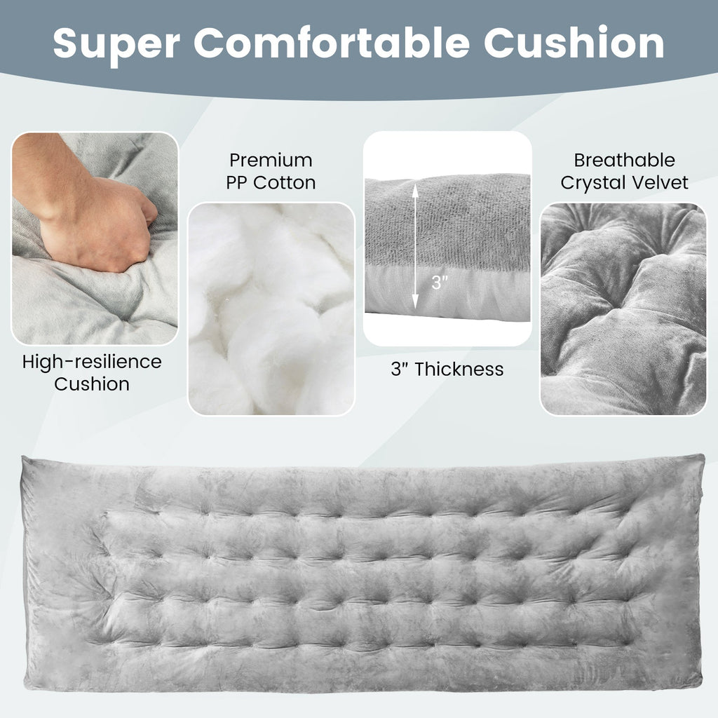 75 x 27.5 Inch Camping Cot Pads with Soft and Breathable Crystal Velvet