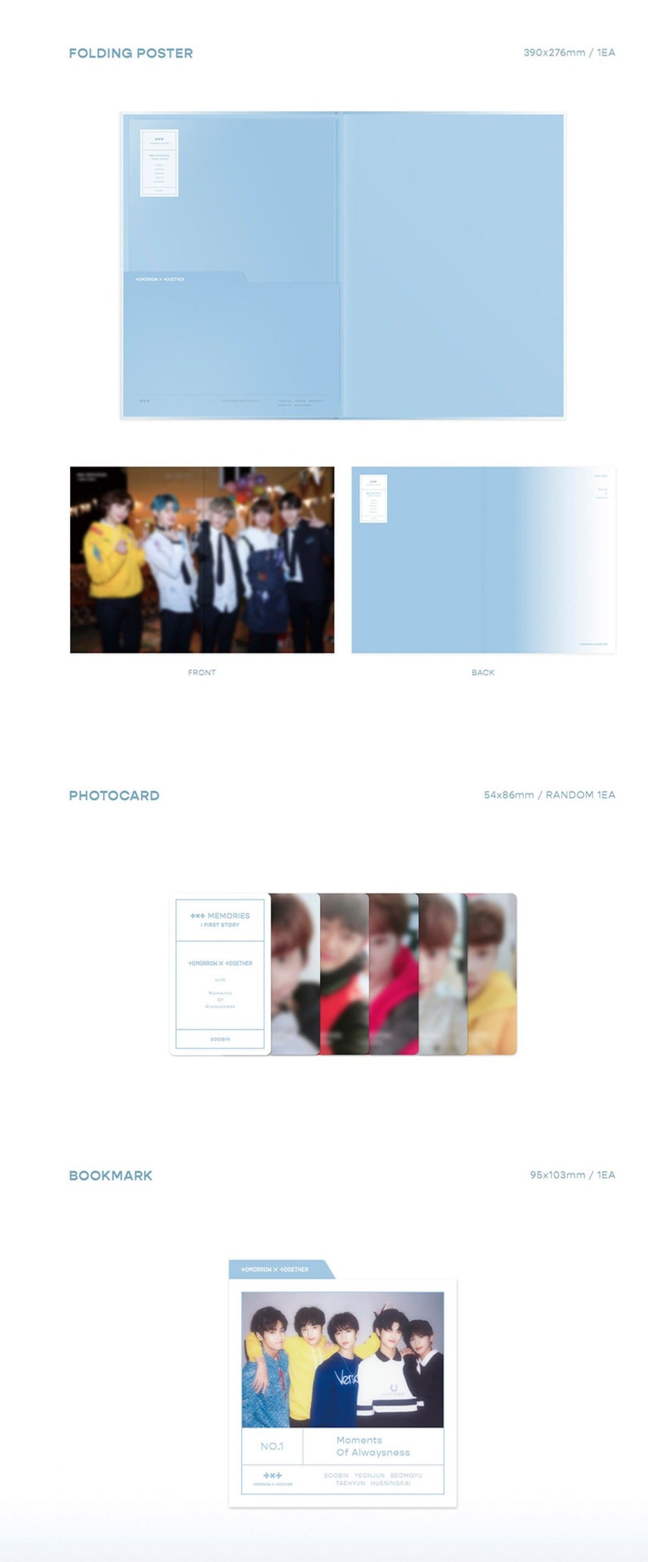 Official TXT Memories:  First Story DVD (4 Disc)