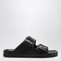 Balenciaga Black Leather Sunday Sandal