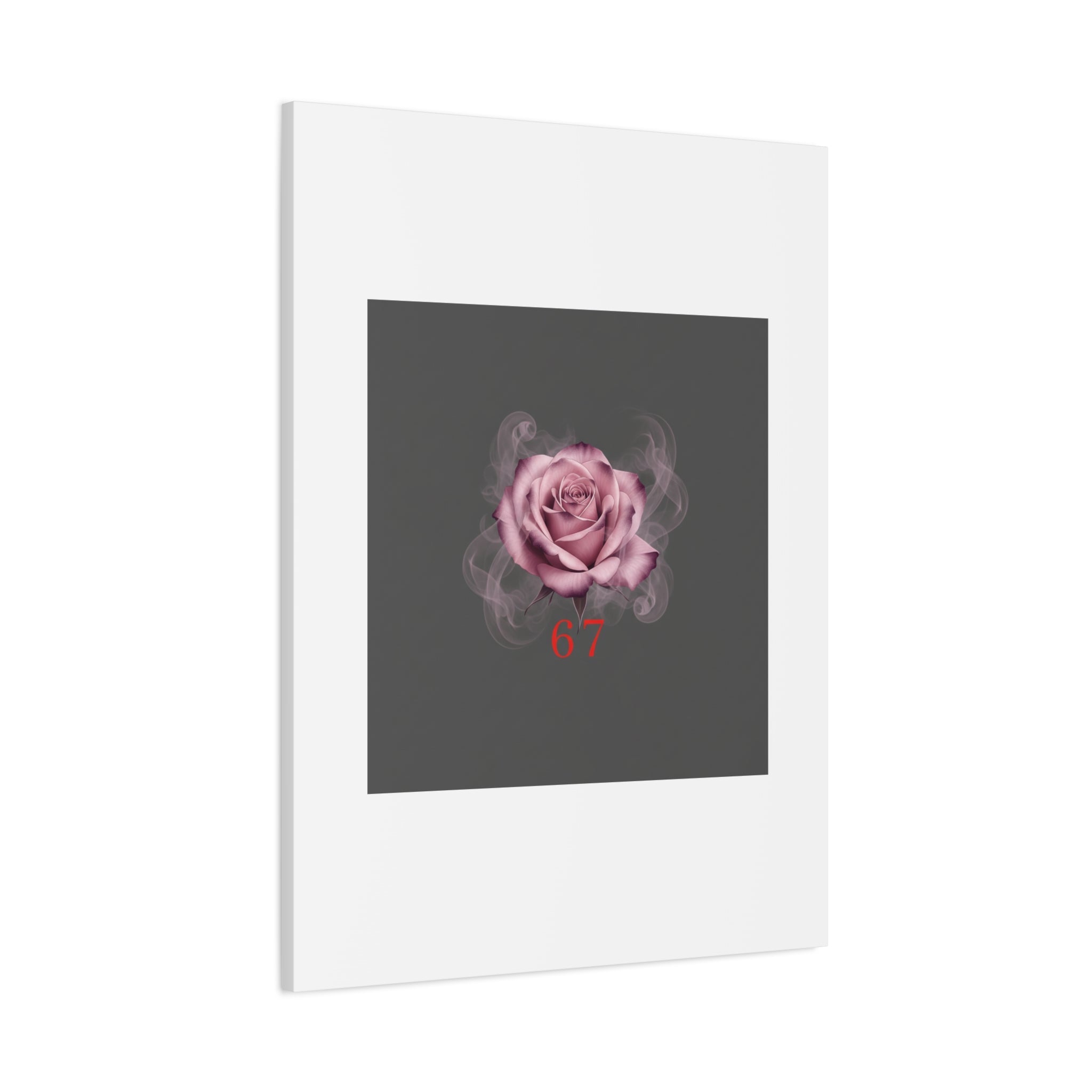 6 7 Valentine's Canvas | Viral Gothic Rose Wall Art | 6 7 Meaning Dark Romance