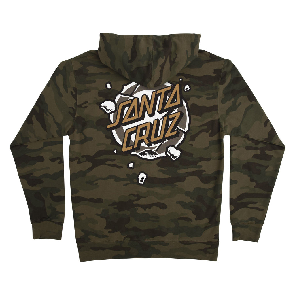 SANTA CRUZ ROSKOPP DESTRUCT DOT ZIP-UP SWEATSHIRT