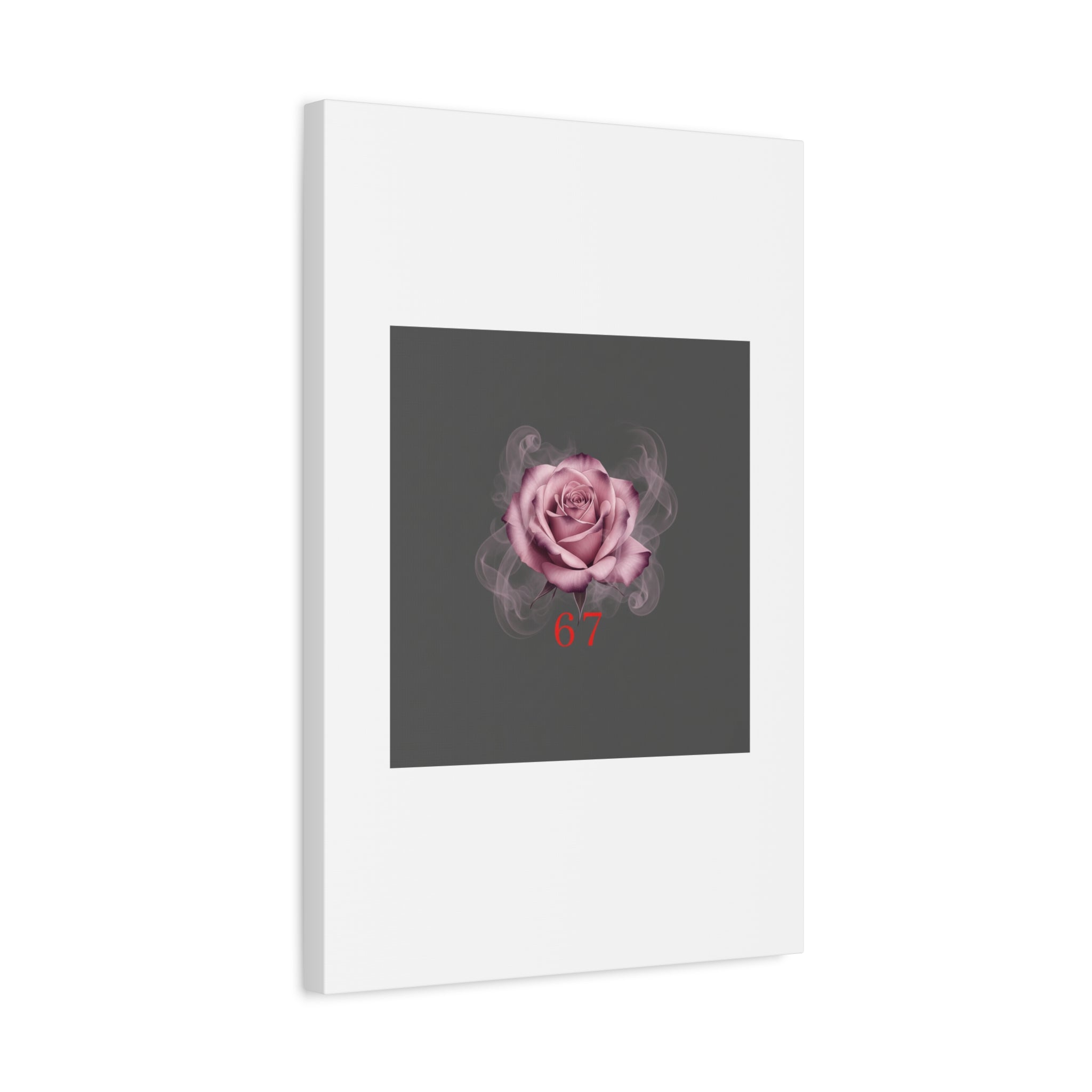 6 7 Valentine's Canvas | Viral Gothic Rose Wall Art | 6 7 Meaning Dark Romance