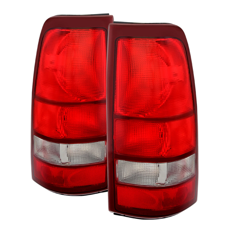 SPYDER Xtune Chevy Silverado 99-02 / GMC Sierra 99-06 OE Style Tail Lights Red Clear ALT-JH-CS99-OE-RC 9027185