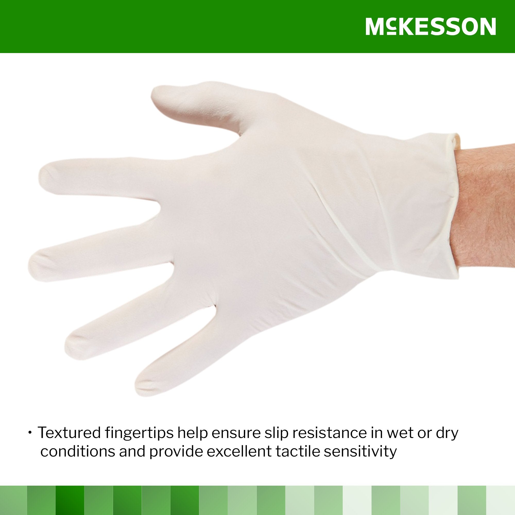 McKesson Confiderm® CL Latex Gloves, Extra-Small, Ivory 14-422