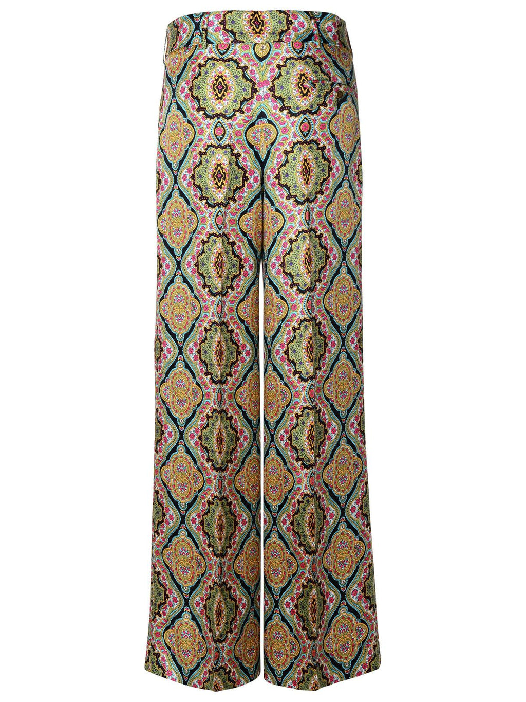 Etro Multi Silk Trousers Women