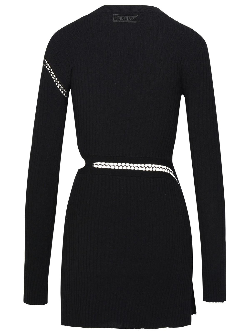 The Attico Black Viscose Blend Dress Women