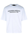 Dsquared2 'Heritage' White Cotton T-Shirt Men