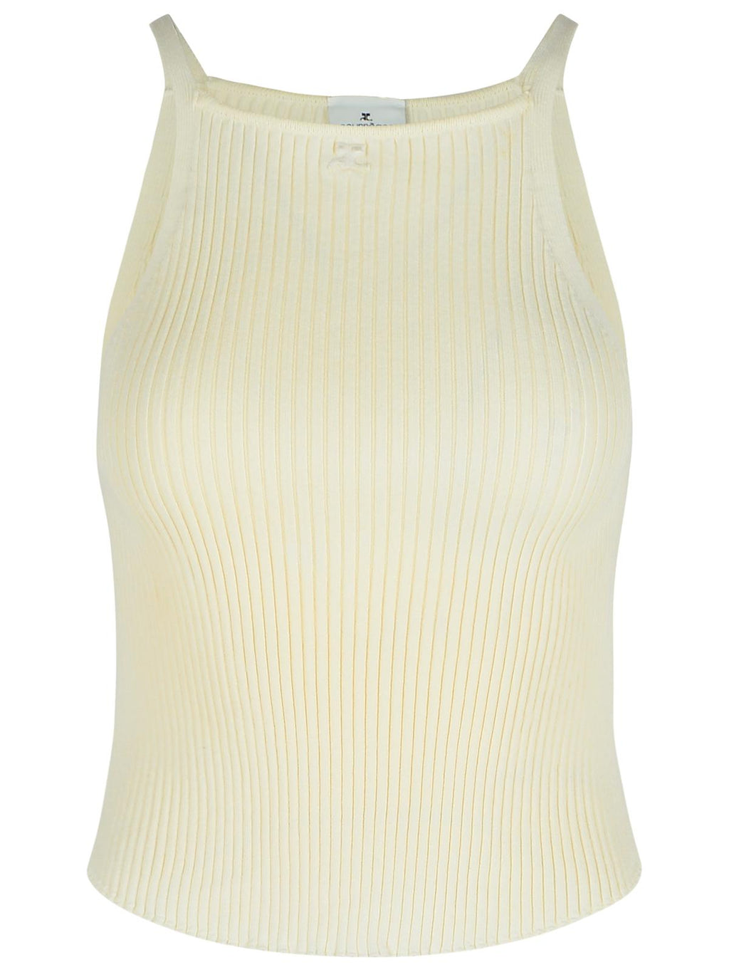 Courreges Ivory Viscose Blend Top Women