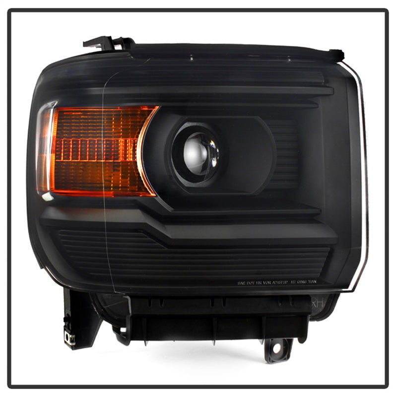 SPYDER xTune 14-15 GMC Sierra 1500 OEM Style Halogen Headlights - Black (HD-JH-GS14-AM-BK) 9042423
