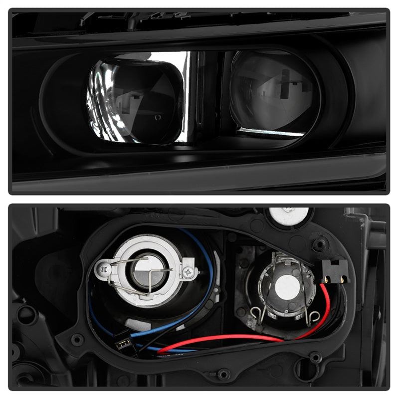 SPYDER xTune 14-18 Chevy Impala (Excl Limited) DRL Halogen Proj Headlights - Blk Smk (PRO-JH-CIM15-LB-BSM) 9042881
