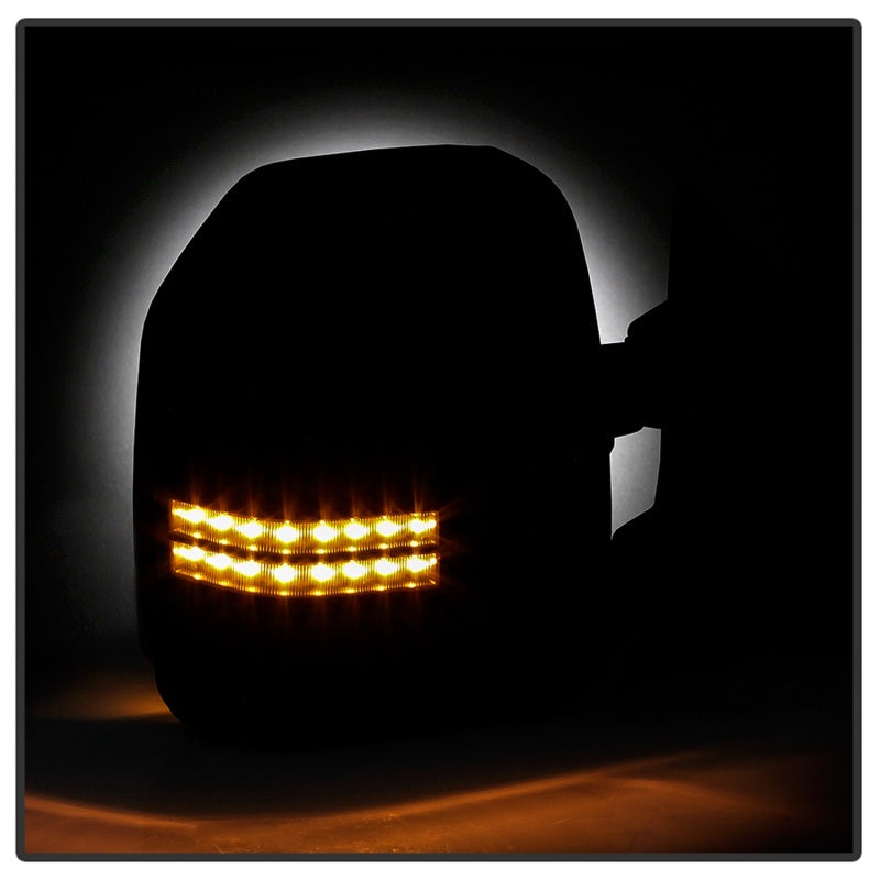 SPYDER xTune 99-07 Ford Super Duty LED Telescoping Manual Mirrors - Smk (Pair) (MIR-FDSD99S-G4-MA-RSM-SET) 9943140