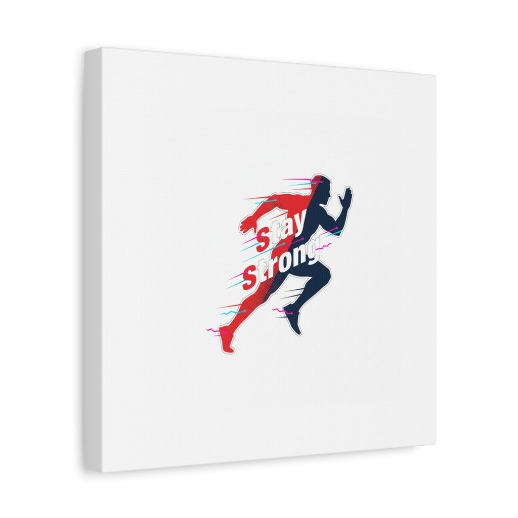 Stay Strong Runner Canvas | Fitness Motivation, Gym Wall Art
