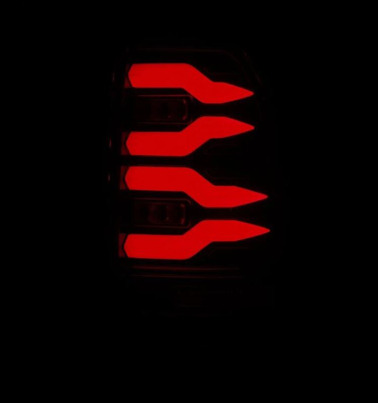AlphaRex 97-03 Ford F150 / 99-16 Ford F250/F350/F450/F550 LUXX-Series LED Tail Lights - Alpha-Black 658001 *Discontinued
