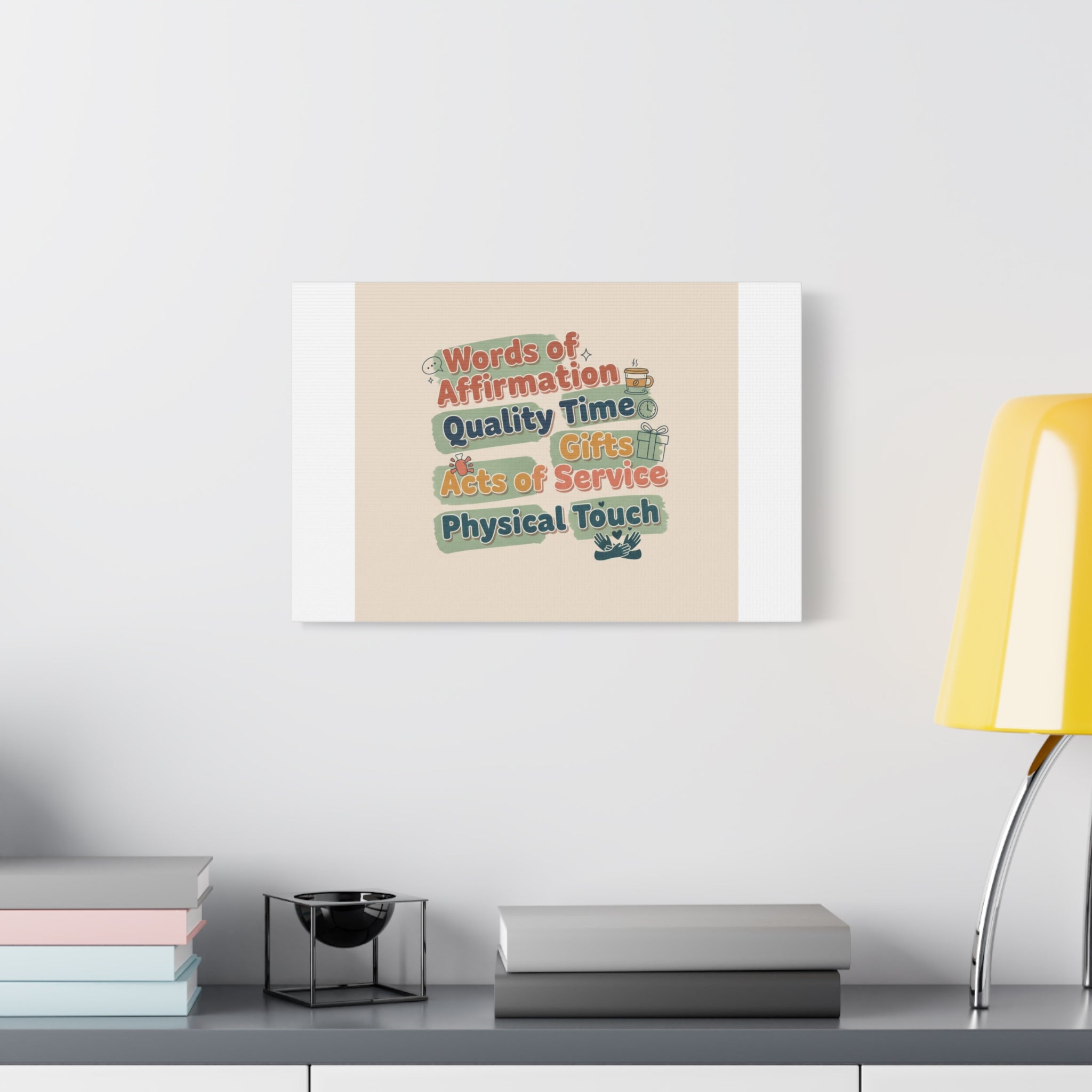 Love Languages List Matte Canvas Wall Art | love language meme, relationship humor