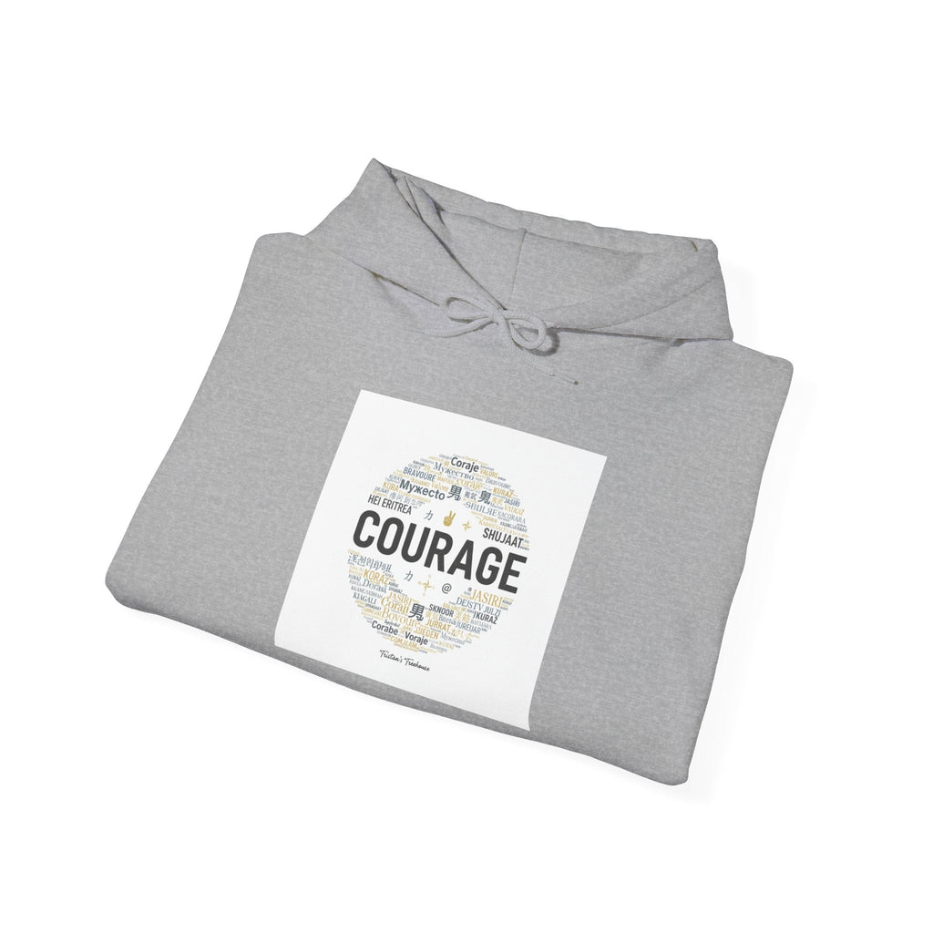 Courage Minimalist Circle Hoodie | Fresh Start apparel, reset mode design