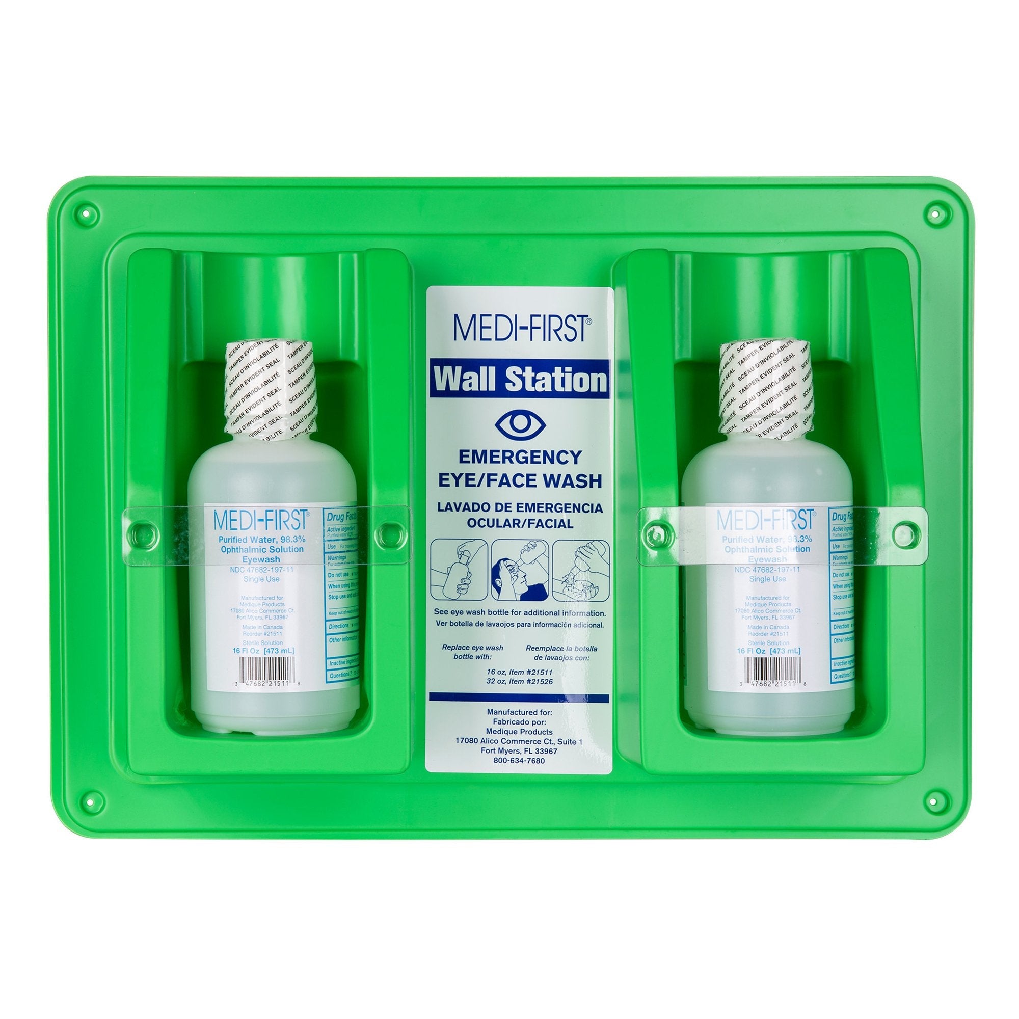 Medi-First® Eye/Face Wash, 16-ounce squeeze bottle 19825