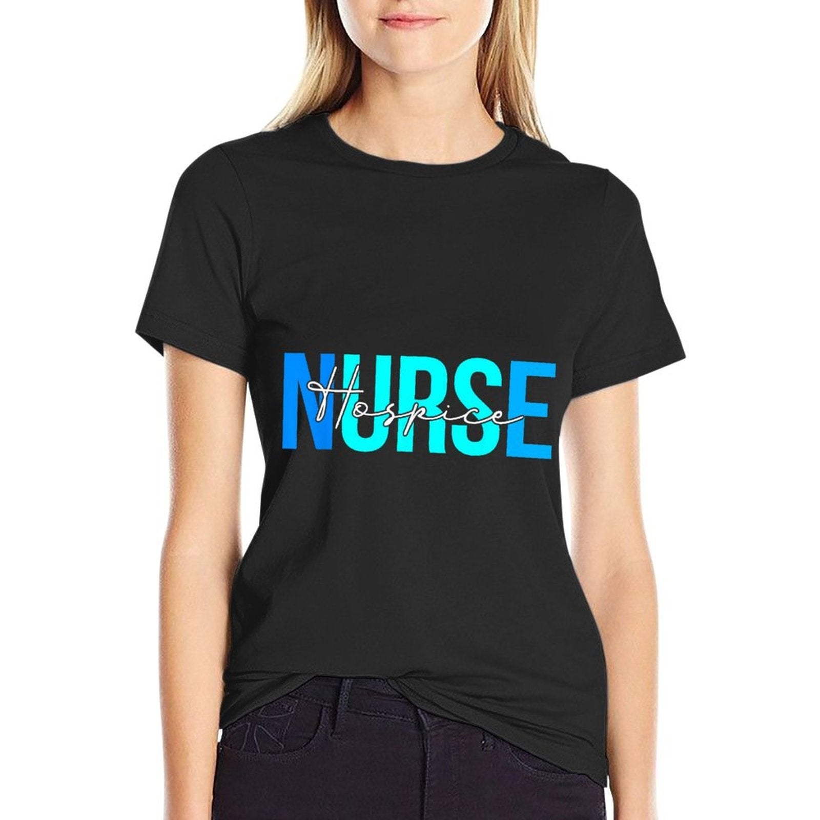 Women Hospice Nurse Gifts For Womens Nursing Apparel  Soft T-Shirt