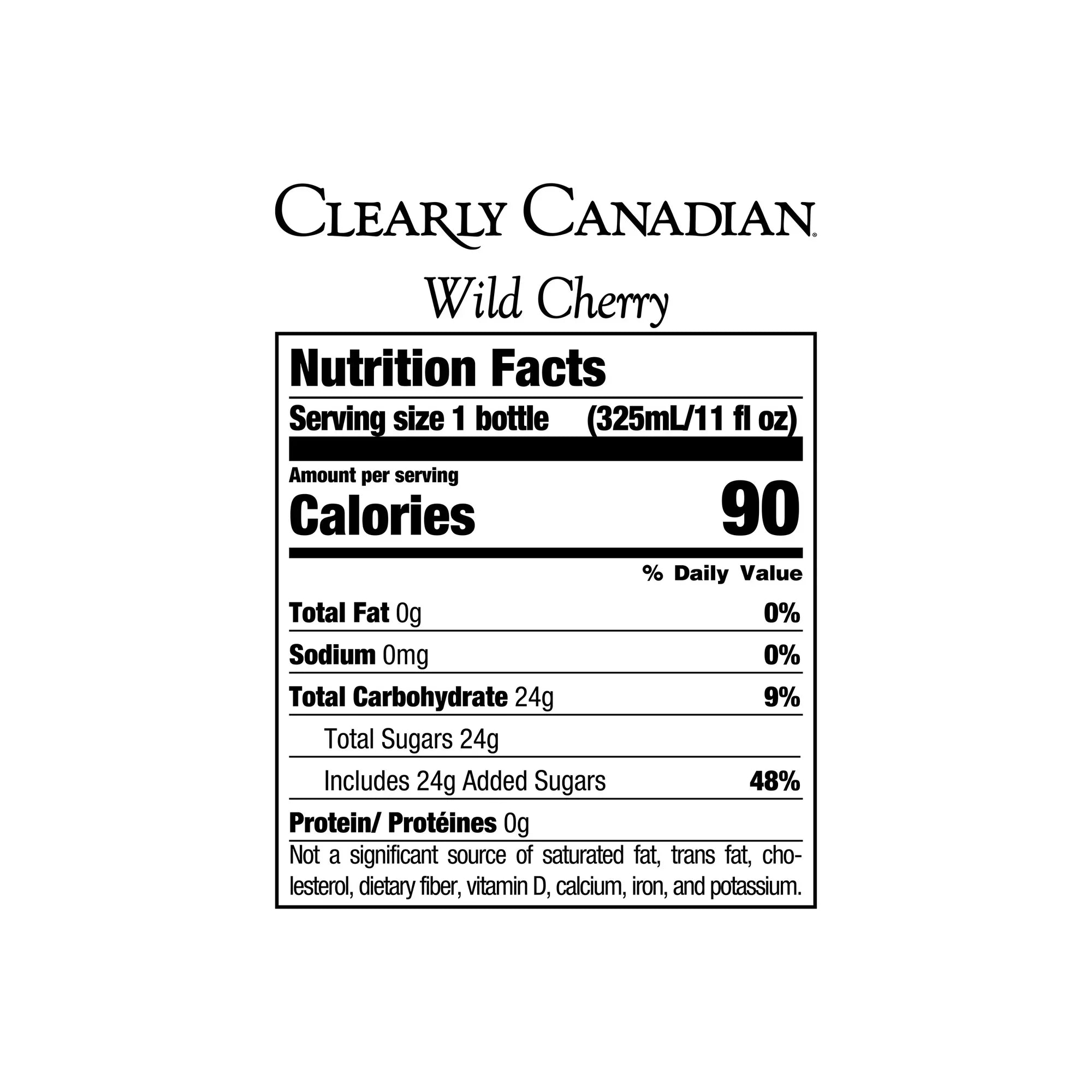 Clearly Canadian Wild Cherry Sparkling Water, Pack of 12 - 11 Fl Oz