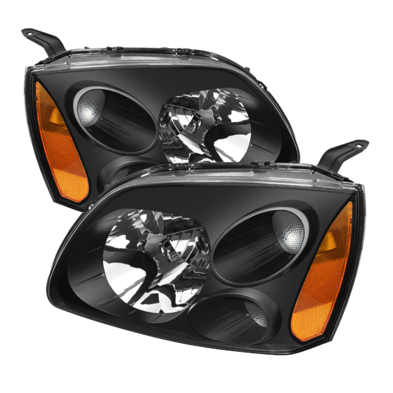 SPYDER Xtune Mitsubishi Galant 04-08 Amber Crystal Headlights Black HD-JH-MG04-AM-BK 5072900
