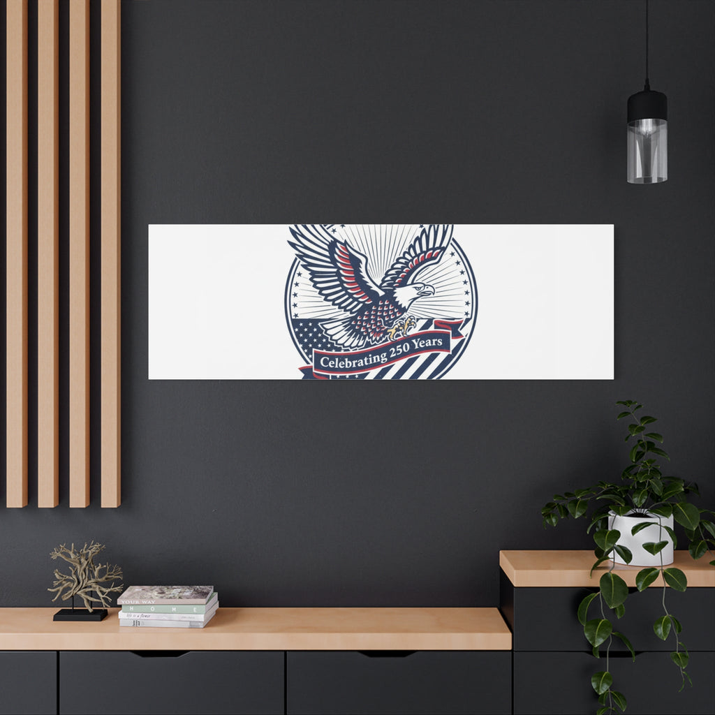 250th Anniversary Eagle Emblem Canvas | Semiquincentennial Americana