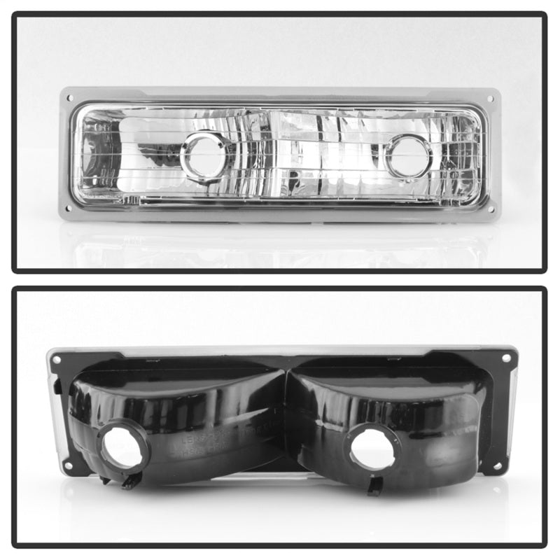 SPYDER Xtune Chevy Suburban 94-98 Headlights w/ Corner & Parking Lights 8pcs Chrome HD-JH-CCK88-AM-C-SET 5069535