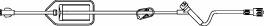IV Extension Set FilterFlow® Needle-Free Port Large Bore 16 Inch Tubing With Filter - 473993