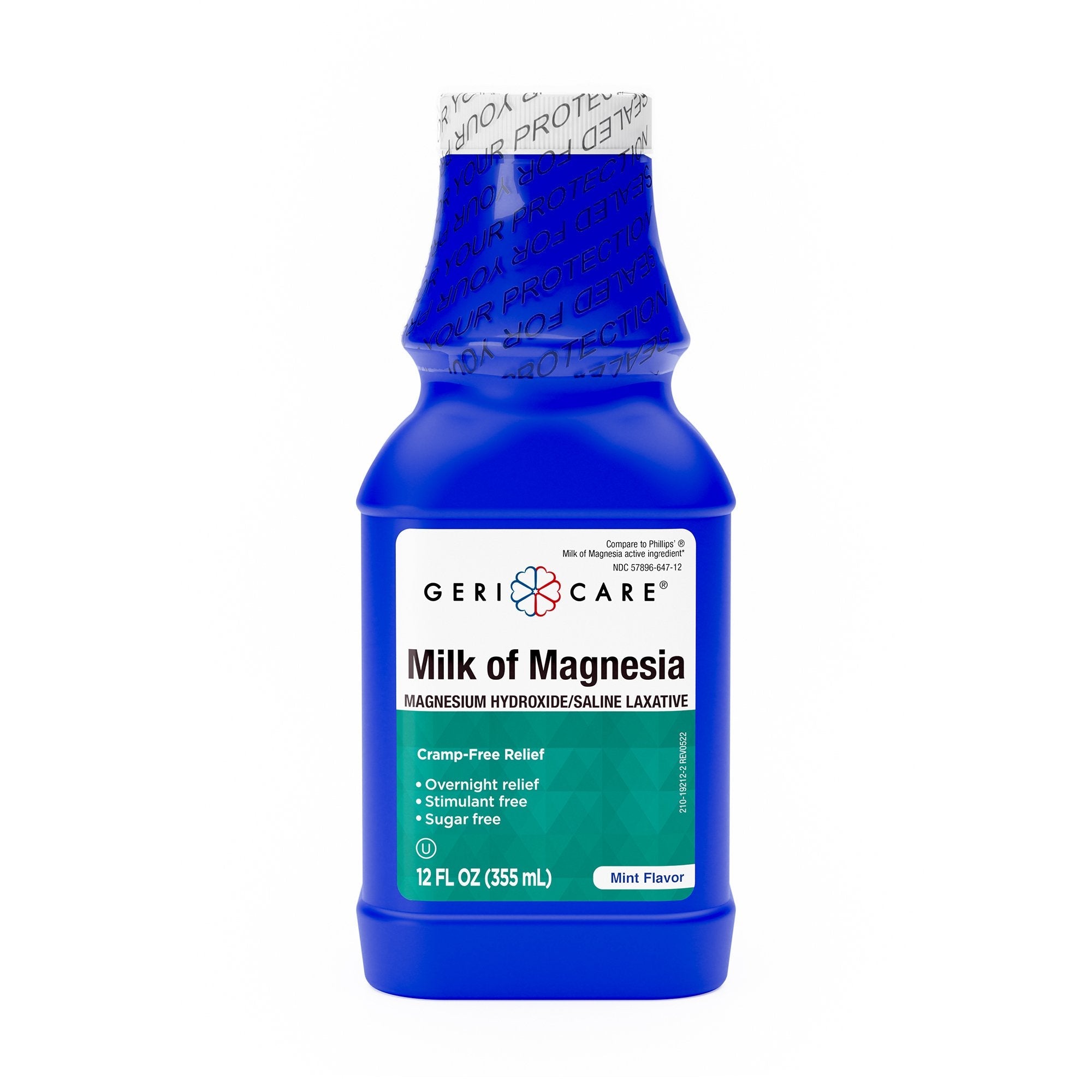 Geri-Care® Magnesium Hydroxide Laxative, 12-ounce Bottle QMOM-MNT-12-GCP