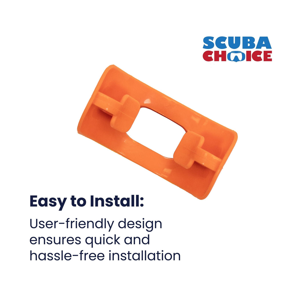 Scuba Choice Scuba Diving Orange Silicone Regulator Octopus Mouthpiece