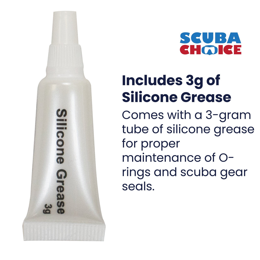 Scuba Choice Scuba Diving Mini Tank Key Ring with O-Rings and Silicone Grease 3g