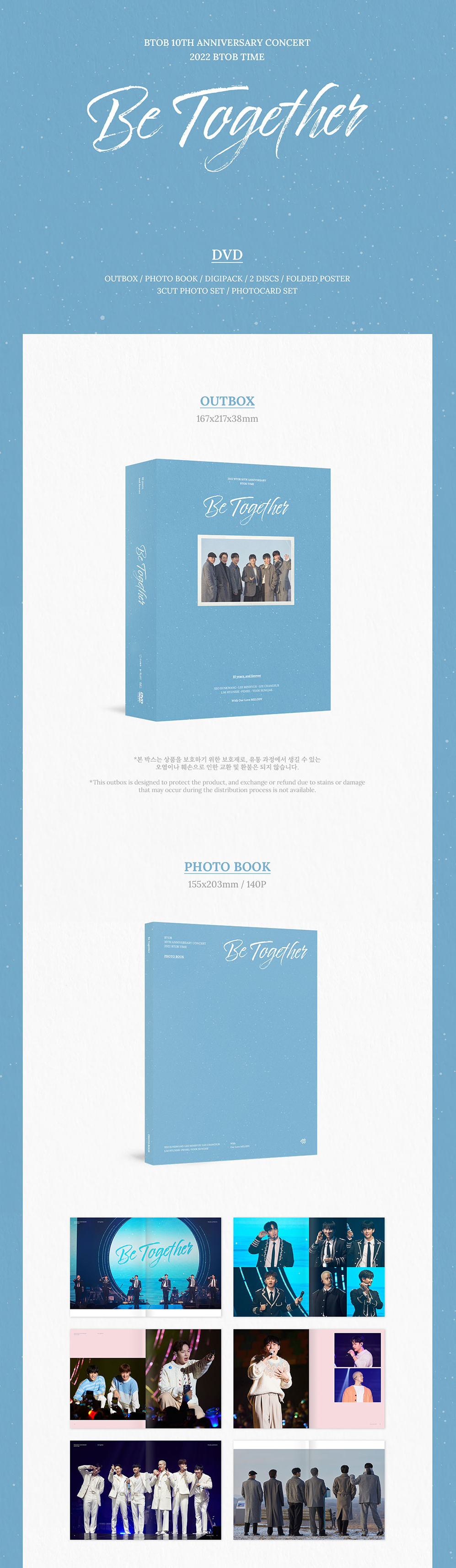 Btob - Be Together 10th Anniversary Concert 2022 Btob Time DVD Blu-Ray