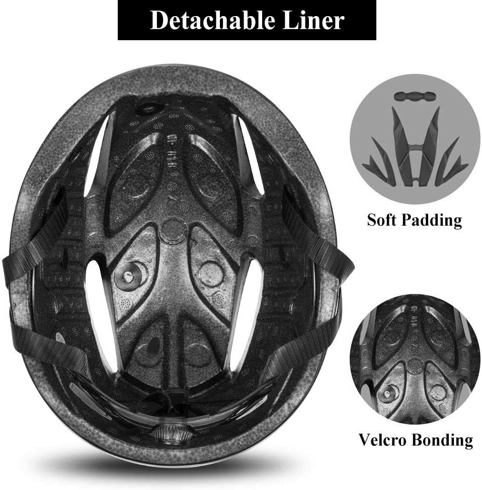 ROCKBROS Cycling Helmet With Goggles LED Light Mountain Road Bike Bicycle Helmet