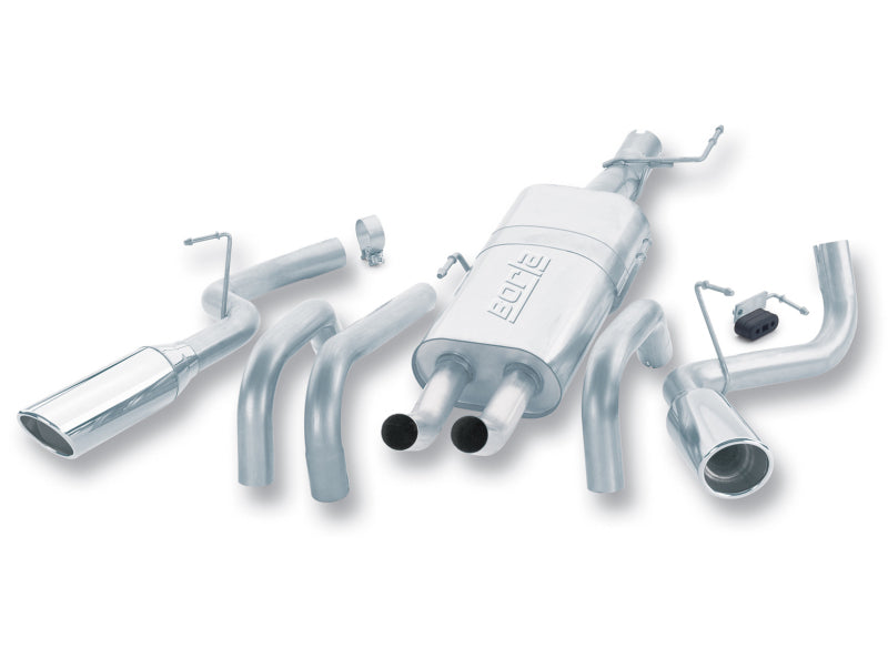 Borla 04-05 Dodge Ram 1500 ST/SLT / 05 Laramie/Hemi Split Side Exit/Oval Tip SS CatBack Exhaust 140068