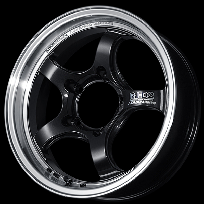 Advan RG-D2 16x7.0 / +38 Offset / 5x100 / 57mm Bore / Machining and Black Gunmetallic YAT6E38DBG