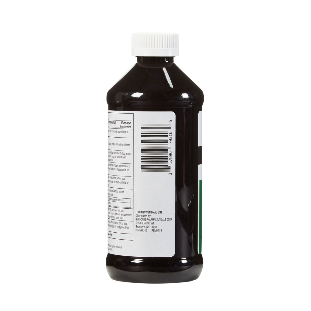 Geri-Care® Guaifenesin Cold and Cough Relief, 16-ounce Bottle QROB-16-GCP