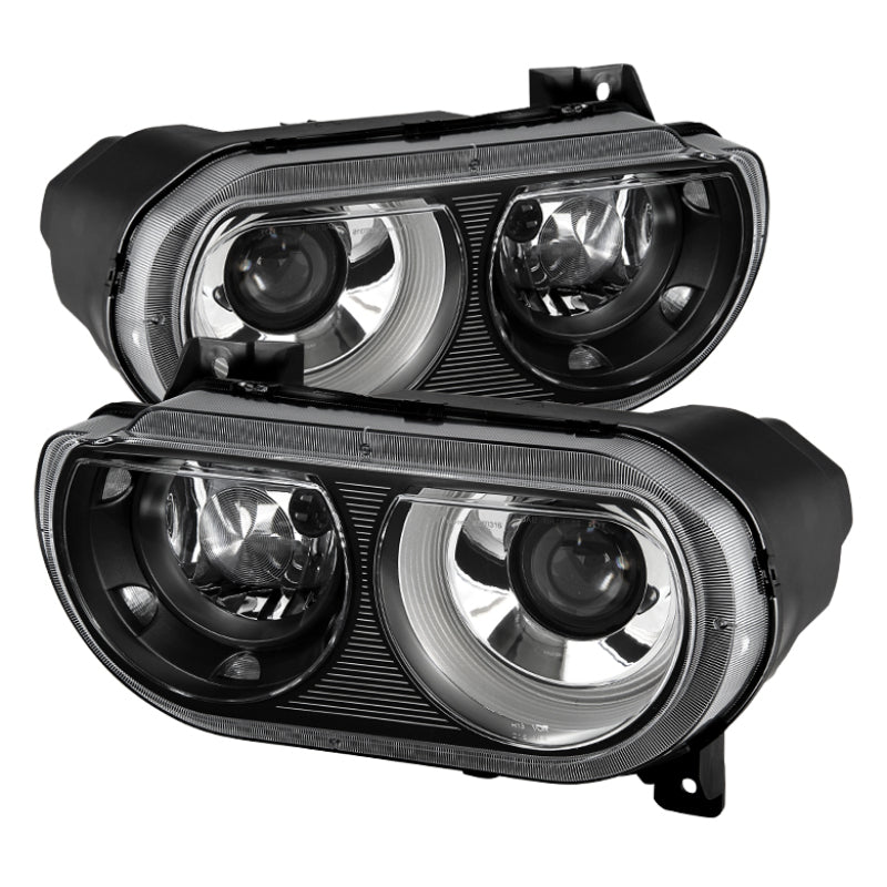 SPYDER Xtune Dodge Challenger 08-14 Xenon Hid Model Only Projector Headlamps Black HD-JH-DCHAL08-HID-BK 9027277