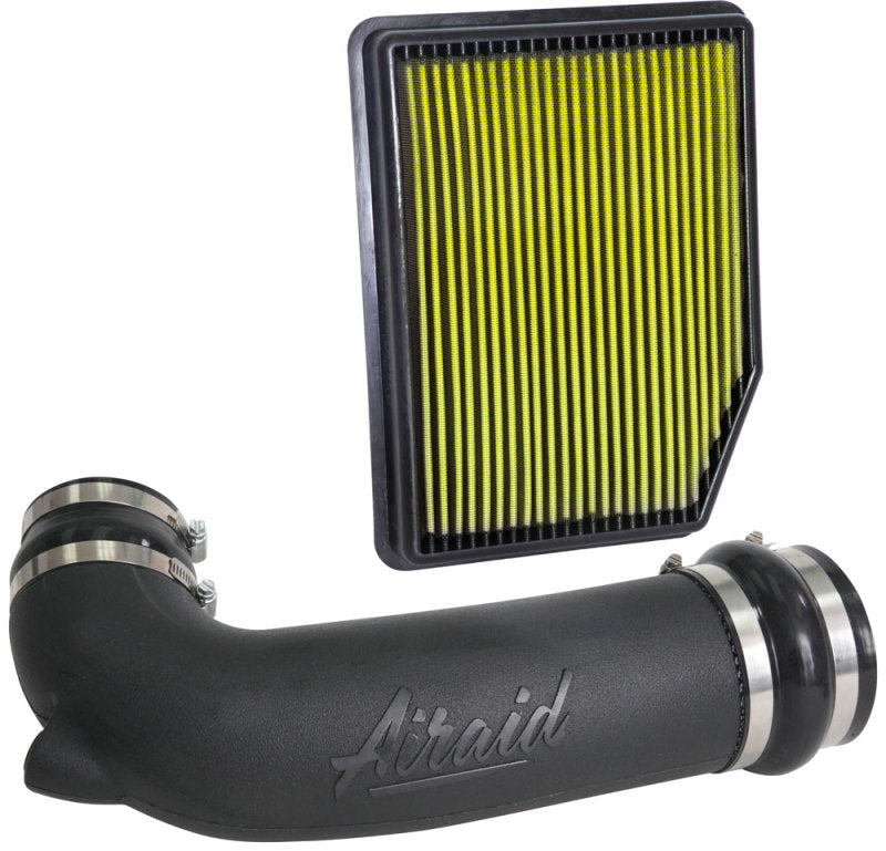 Airaid 19-20 Chevrolet Silverado 1500 V6-4.3L Jr Intake Kit - Oiled / Yellow Media 204-795